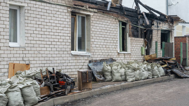 Professional Emergency Fire Cleanup technician working in Jessup, PA